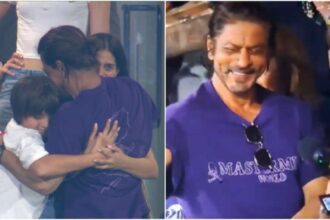 Shahrukh Khan's team won the IPL title, King Khan was seen dancing with joy, hugged the children - India TV Hindi