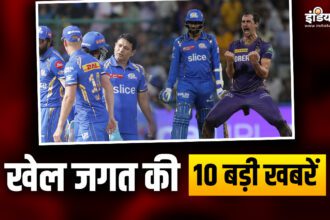 Sports Top 10: KKR won in Wankhede after 12 years, Piyush Chawla became the second successful bowler of IPL, see 10 big sports news - India TV Hindi