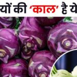 The color is purple, the shape is round, this vegetable looks like a bulb, it is medicine for heart and digestive system, it also gives perfect shape to the body.