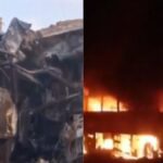 Tragic accident in Palnadu, huge fire broke out after a terrible collision between a bus and a lorry;  6 killed - India TV Hindi