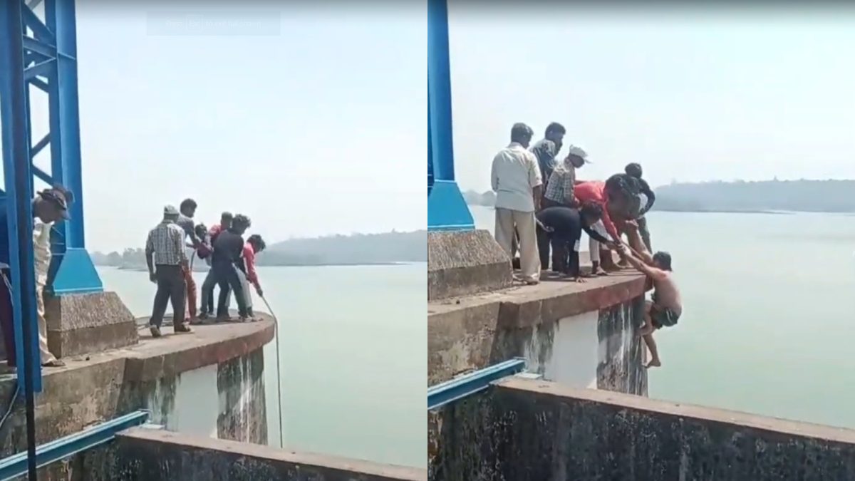 Video: Devotee trapped in deep waters of Ganga, death was visible in front of him!  See how life was saved - India TV Hindi