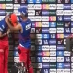 Virat Kohli bowed his head in front of Dinesh Karthik, a spectacular sight seen during the match presentation, VIDEO goes viral
