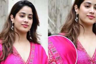 When Jhanvi Kapoor went to vote, people kept looking at her dupatta, know what was special - India TV Hindi