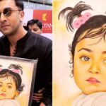 When fan gifted Raha's portrait photo to Ranbir Kapoor, the actor became happy after seeing the gift - India TV Hindi