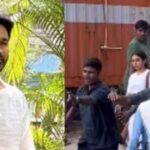 After Nagarjuna, now Dhanush's bodyguards pushed a fan, users got angry