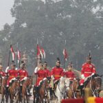 How is the story of the horses of the President's Guards connected to the Maharaja of Banaras, why are they not whipped