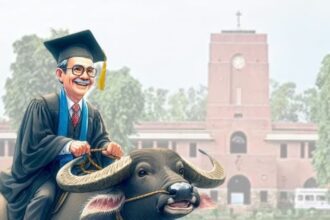 If the Vice Chancellor of Delhi University sat on a buffalo, he would have become a 'Buffalo Chancellor'...