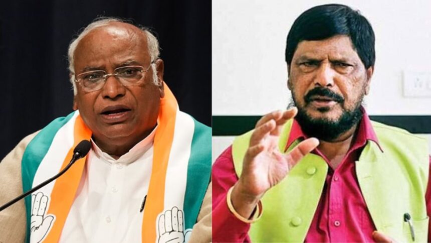 'NDA government was formed by mistake', Mallikarjun Kharge surrounded by the statement, Ramdas Athawale gave this advice - India TV Hindi