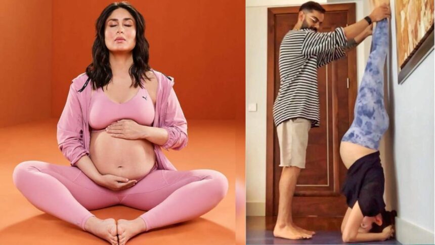 These actresses used to do yoga even during pregnancy, have shown amazing postures with baby bump - India TV Hindi