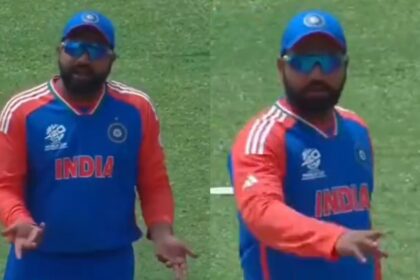 Video: 'He has just arrived, let him hit me'; Captain Rohit Sharma caught on stump mic again - India TV Hindi