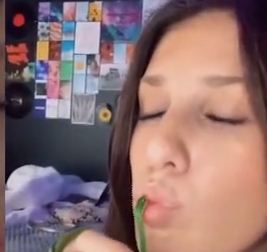 Video of girl kissing snake went viral on social media