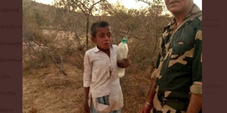 Pakistani child accidentally bribed in Indian border, know what the security personnel did