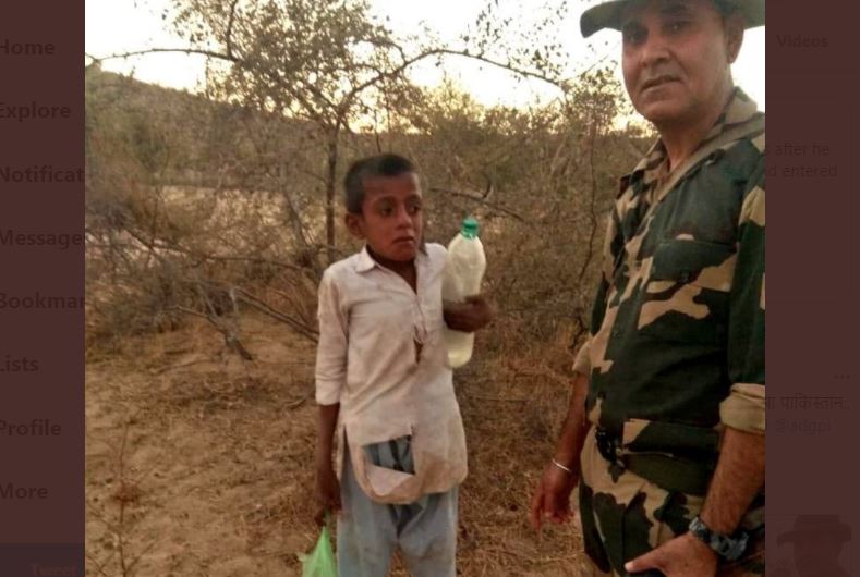 Pakistani child accidentally bribed in Indian border, know what the security personnel did