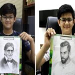 Ahmedabad: It is called good use of time, this child made two hundred sketches during the Corona period