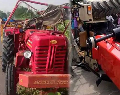 Uttar Pradesh: A tractor full of devotees overturned on the middle road, 11 people of the same family died on the spot