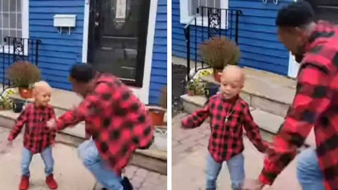 Viral Video: Son defeated this serious disease, father started dancing happily