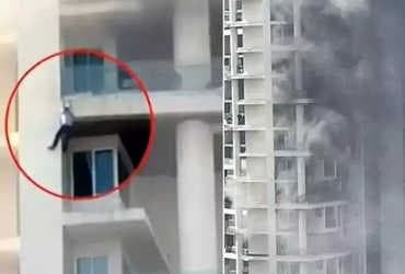 Mumbai: Fierce fire breaks out in 60-storey building, man dies after falling from 19th floor