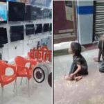 Viral Video: People getting emotional after watching TV sitting outside the show room