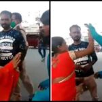 Another Priyadarshini went viral on social media, beat up the rickshaw puller on the beach road for asking for fare