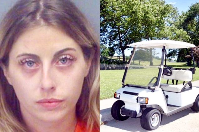 Drunk woman drove without clothes, police got upset