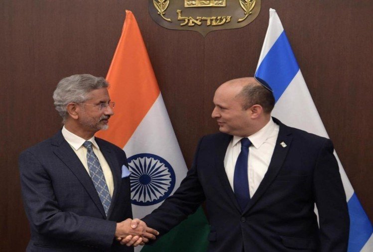 इस्राइल के पीएम बेनेट के साथ भारतीय विदेश मंत्री जयशंकर