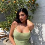 Kylie Jenner stuns in green outfit