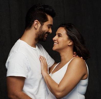 Neha Dhupia posted a picture of her son on social media