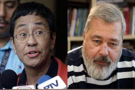 Nobel Peace Prize awarded to Philippine and Russian journalists