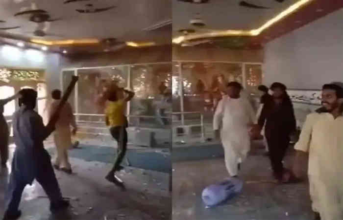 Pakistan: Video of fanatics attacking Hindu temple in Punjab province goes viral
