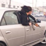 Picture of woman rioting during illegal speed event in San Francisco went viral
