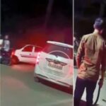 Punjabi tourists took to the road with a sword over the trivial matter of overtaking a car