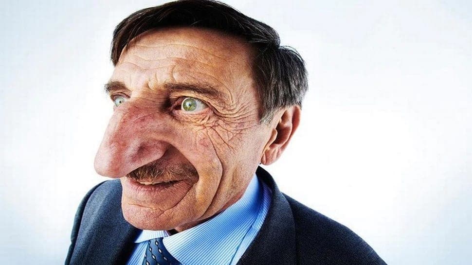 This person has the longest nose in the world, the name is included in the Guinness Book of World Records