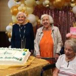 Three friends living in America's community home celebrated their 100th birthday together