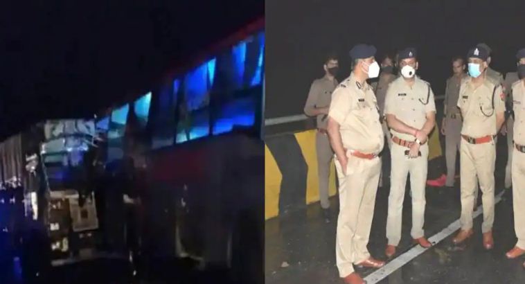 UP: Truck rammed into a bus parked on the side of the road, 18 people died