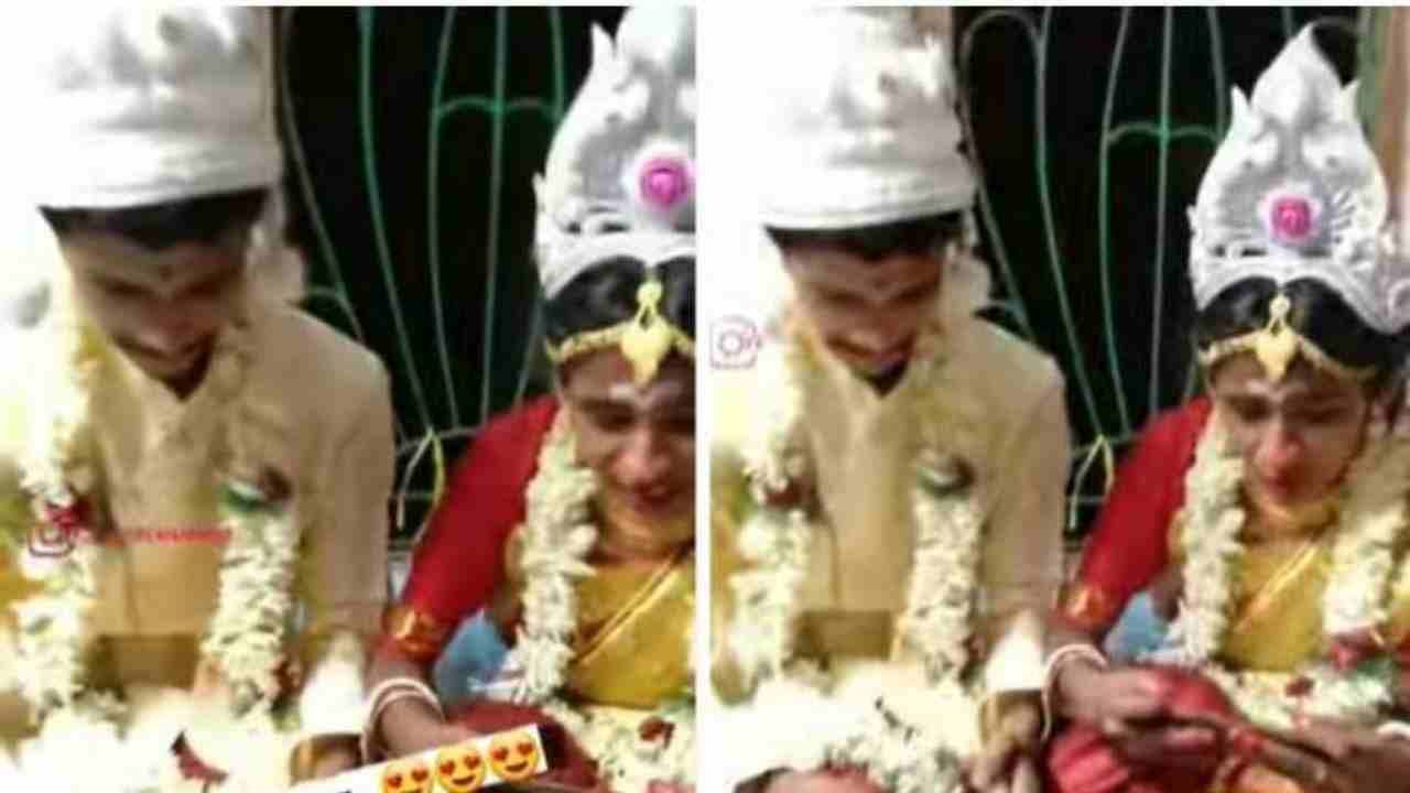 Viral Video: Newly engaged couple busy playing Free Fire at their own wedding