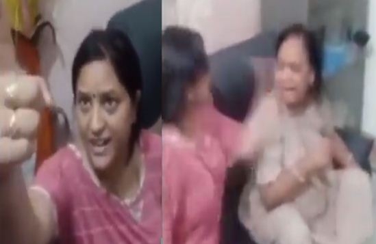 When the daughter-in-law beat her mother-in-law in front of her husband, the son showed the video to the police