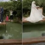 When the wife kicked her husband during the wedding photoshoot, know what happened then