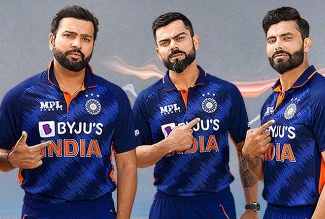 see the new jersey of team india