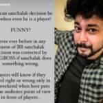 Former contestant of 'Bigg Boss Telugu' raised questions on the operator's decision