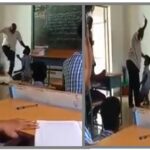 The student was not present in the class during the studies, so the teacher grabbed the hair and washed it;  video went viral