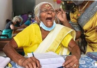 Meet 104-year-old Kuttiyamma, who scored 89 out of 100 in the Kerala literacy test