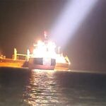Okha: A major accident happened between two cargo ships in the Arabian Sea