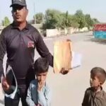 Viral video from Pakistan: Department asked for bribe to give leave, then this policeman came out to sell his children