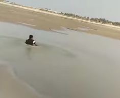 Due to shortcut, youth including bike drowned in water, video went viral on social media