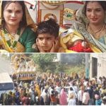 Madhya Pradesh: Festival held to welcome daughters who came home, mothers and daughters were driven around the town in decorated chariots