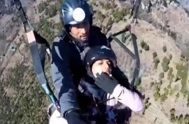The girl flew away for paragliding but then this happened!