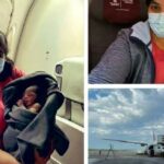 When the woman gave birth to a child in the flight with the help of doctor and cabin crew, the pictures went viral