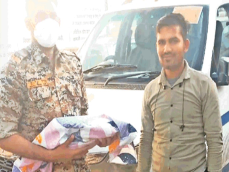 शिवपुरी में नवजात शिशु को जंगल में छोड़ दिया, डायल 100 ने बचाई जान