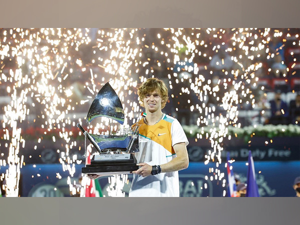 Andrey Rublev (Photo: Twitter/Dubai Tennis Champs)
