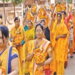 Gwalior Dharma Samaj News: ग्वालियर में नाै कुंडीय गायत्री महायज्ञ के लिए निकली कलश यात्रा
